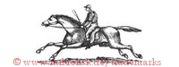 (Pferd mit Reiter)