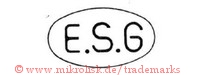 E.S.G. (im Oval)