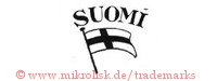 Suomi (mit Fahne mit Kreuz)