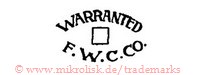 Warranted / F.W.C.Co. (mit Quadrat)