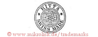 Ritta / Swiss Made (im Kreis mit Sternen und Kreuz)