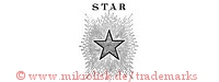 Star (mit Stern und Strahlen)