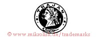 Trajan (im Kreis mit Kopf)