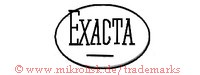 Exacta (im Oval mit Linie)