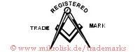 Registered Trade Mark (mit Zirkel und Winkel)