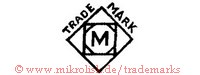 Trade Mark / M (M im Achteck im Quadrat in Raute)