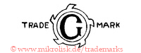 Trade Mark / G (mit Hemmungsrad? Zahnrad)