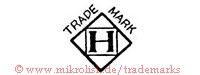 Trade Mark / H (im Quadrat in Raute)