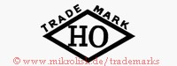 Trade Mark / HO (in Raute)