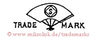 S / Trade Mark (in Raute im Kreis auf Fächer)