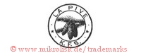 La Pive / K.F.S. (im Kreis mit Sternen und Tannenzapfen/Zweig)