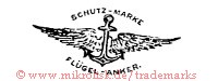 Schutz-Marke Flügelanker (mit Anker und Flügeln)