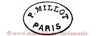 P. Millot Paris (im Oval)