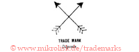 Trade Mark / Déposée (mit zwei Pfeilen überkreuz) | pfeilkreuz