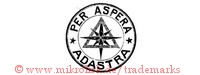 Per Aspera Adastra (im Kreis mit Dreieck, Stern) | ad astra