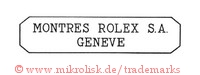 Montres Rolex SA / Geneve (im Rechteck / Achteck)