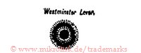 Westminster Lever (mit Blume? Strahlen/Kreis/Kranz)