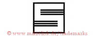S (im Quadrat mit Linien)
