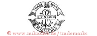 Trade Mark / Centaur / SF / Registered (ineinander mit Banner)