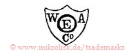 W E A Co. (mit Kreis im Schild) | weaco waeco wacoe waoeco woeaco