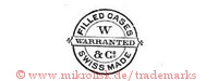 Filled Cases / W & Co / Warranted / Swiss Made (im Kreis mit Banner)