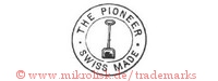 The Pioneer / Swiss Made (im Kreis mit Schaufel)